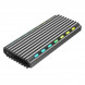 Зовнішня кишеня Gembird SSD M.2, USB 3.0, Black (EE2280-U3C-03)