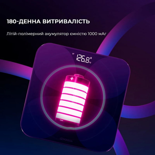 Ваги підлогові Yunmai Pro Black (M1806CH-BK)