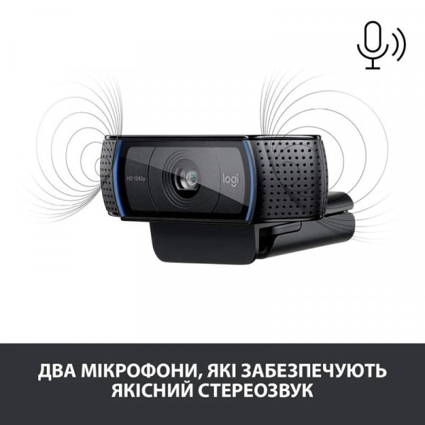 Веб-камера Logitech C920 HD Pro (960-001055) з мікрофоном