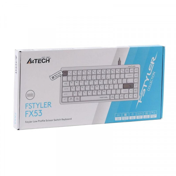 Клавіатура A4Tech FX53 White