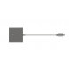 USB-хаб Trust Dalyx Aluminium USB Type-C 3-в-1 (23772)