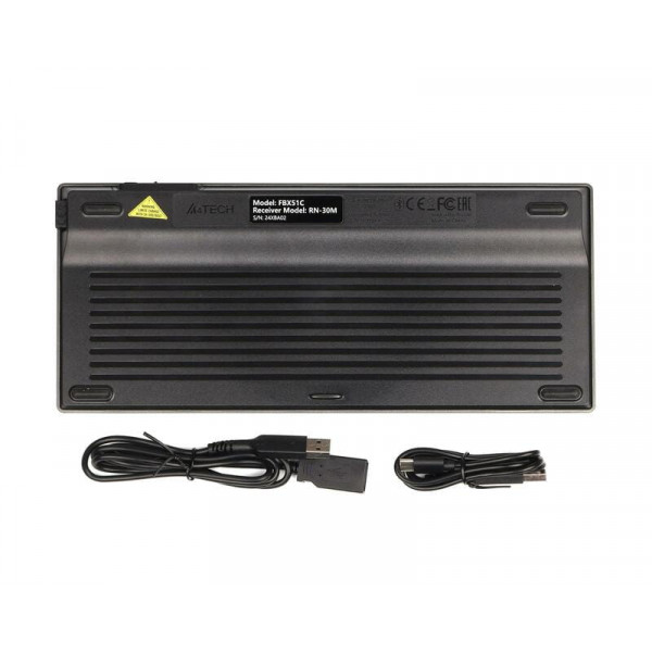 Клавіатура бездротова A4Tech Fstyler FBX51C Grey