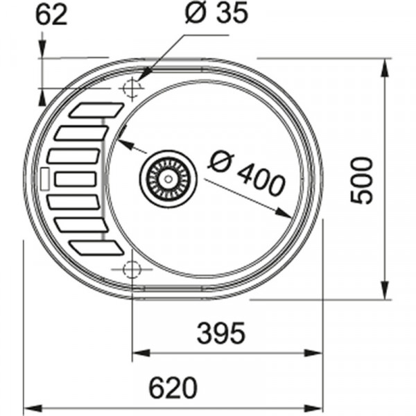 Кухонна мийка Franke Ronda ROG 611-62 Графіт (114.0381.072)