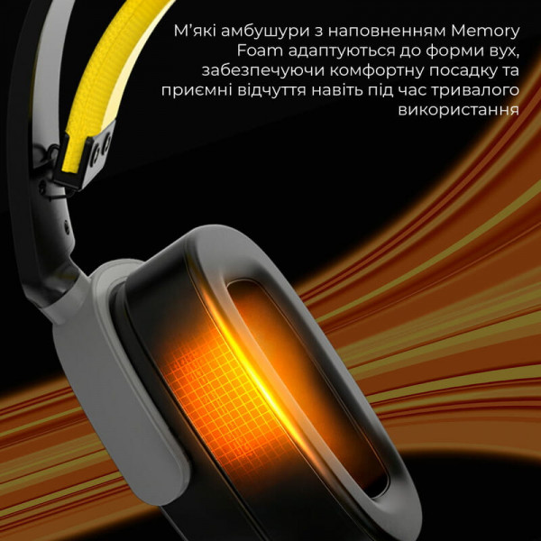 Bluetooth-гарнітура Ajazz AHM09 MAX 3-Mode Black (AHM09-MAX-BGY)