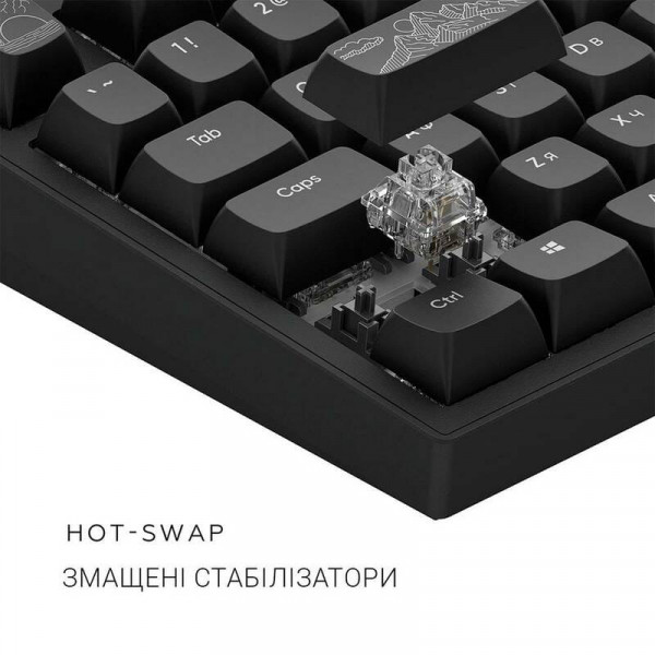Клавіатура Dark Project ALU81 Terra Nostra Black (DPKB_NOSTRA_81_ANSI_BLACK_UA)