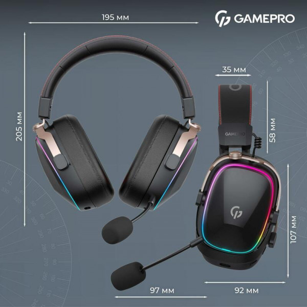 Гарнітура GamePro Asgard Valkyria Black (HSW249B)