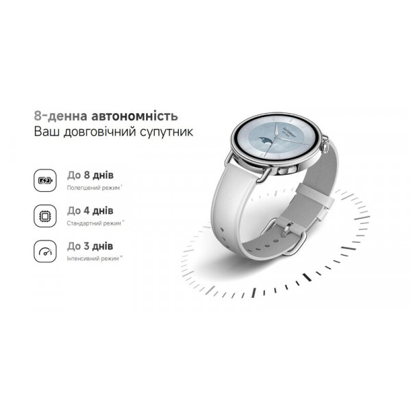 Смарт-годинник Xiaomi Watch S4 41mm White (BHR07VUGL)