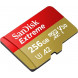 Карта пам`ятi MicroSDXC 256GB UHS-I/U3 Class 10 SanDisk Extreme A2 R190/W130MB/s (SDSQXAV-256G-GN6MN)