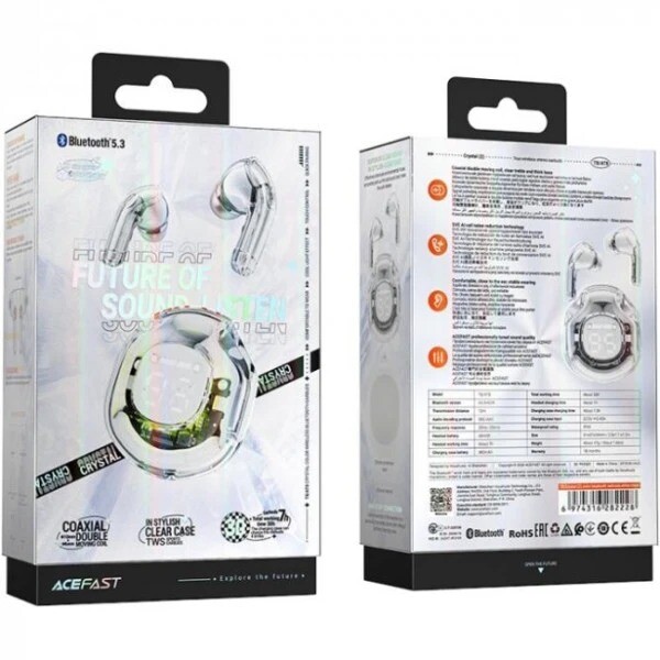 Bluetooth-гарнітура Acefast T8 White Moon (6974316282228)