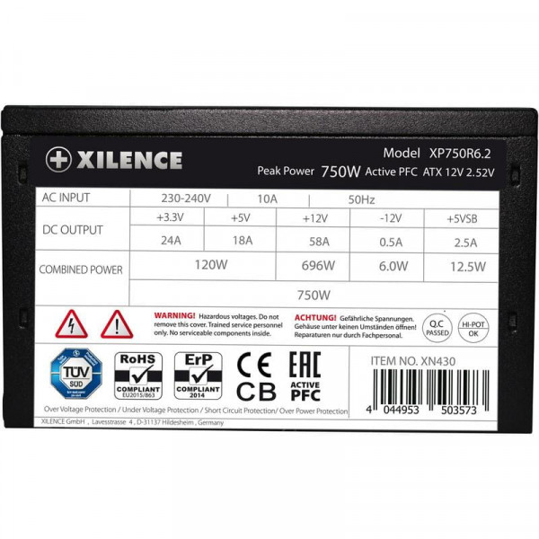 Блок живлення Xilence Performance C+ (XP750R6.2) 750W