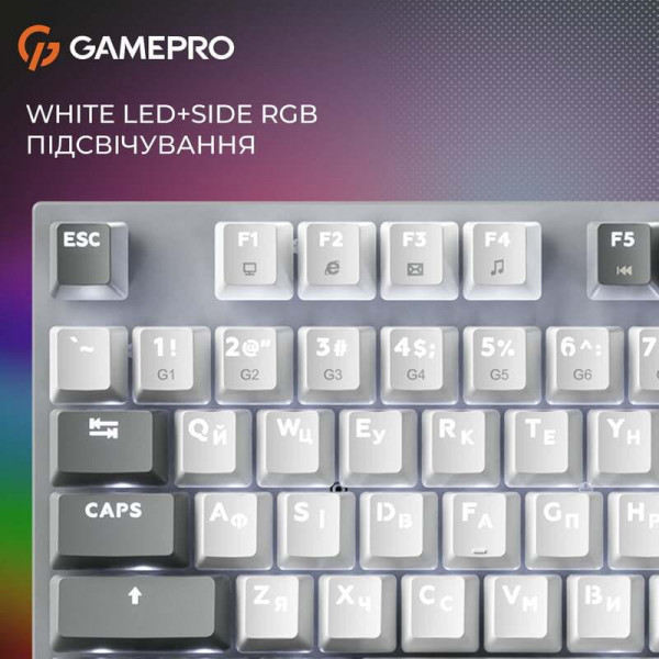 Клавіатура GamePro Genesis Metallic MK144G Outemu Red Swithes USB Gray