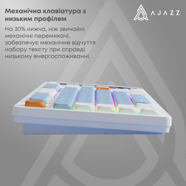 Клавіатура Ajazz AKP815 Huano Red Switch White (AKP815-R-WBO)