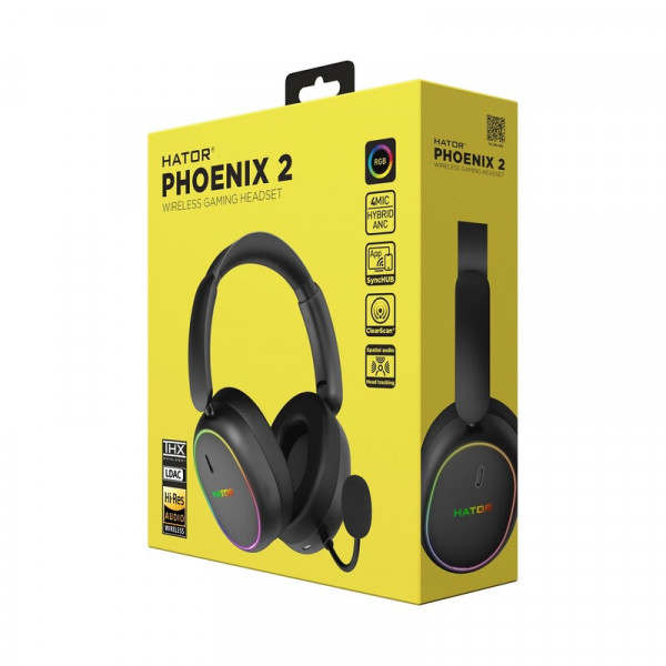 Гарнiтура Hator Phoenix 2 Wireless Black (ESH40)