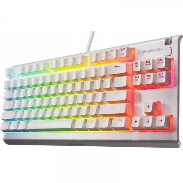 Ігрова клавіатура SteelSeries Apex 3 TKL UA White (64819)
