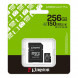 Карта пам`яті MicroSDXC 256GB UHS-I Class 10 Kingston Canvas Select Plus R150MB/s (SDCS3/256GBSP)