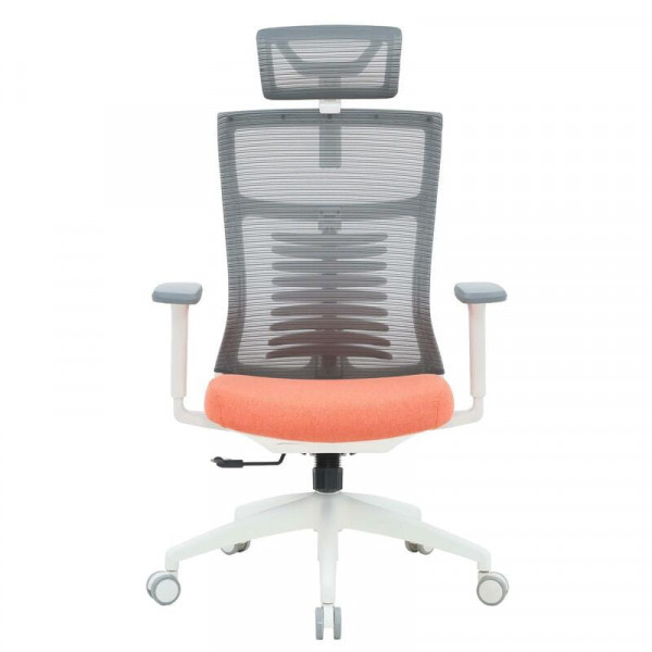 Крісло офісне Officepro Balance OC550-W-DG-OR White/Dark Gray/Orange