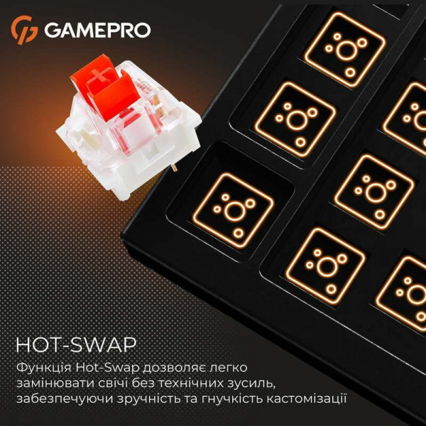 Клавіатура GamePro Genesis Metallic MK144B Outemu Red Swithes USB Black
