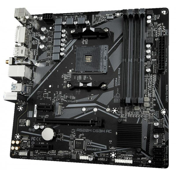 Материнська плата Gigabyte A520M DS3H AC Socket AM4