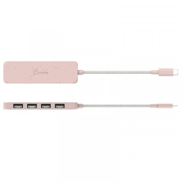 USB-хаб J5create 4 USB-A Red (JCH341ER-N)