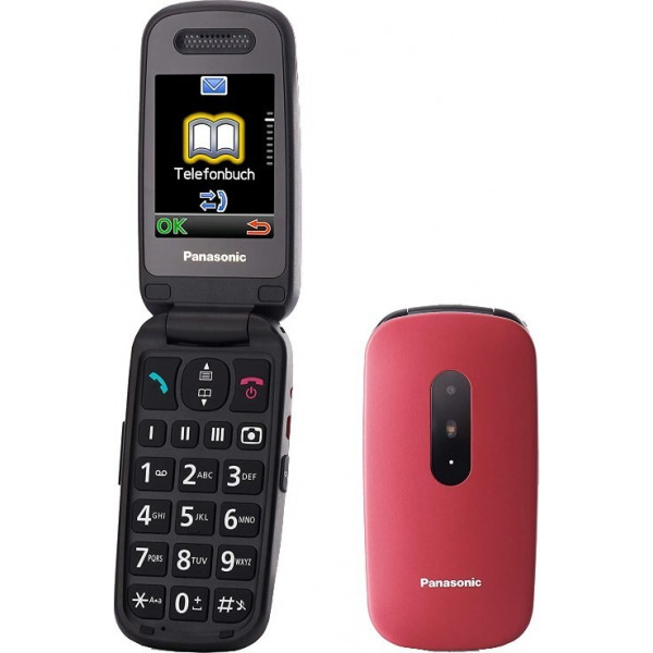 Мобiльний телефон Panasonic KX-TU446 Red (KX-TU446EXR)