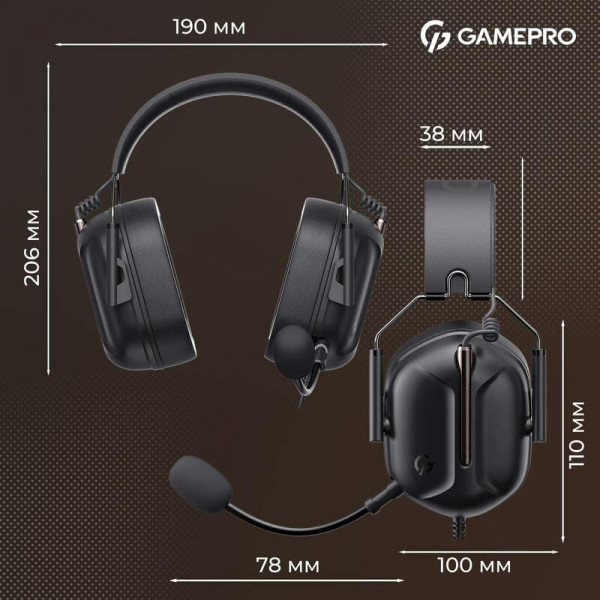 Гарнітура GamePro Genesis Hunter Black (HS1350B)
