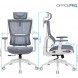 Крісло офісне Officepro Elegant OC660-W-DG-DG White/Dark Gray