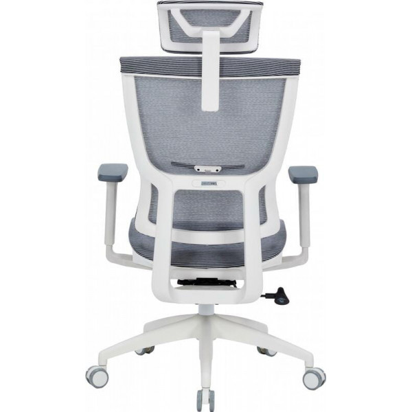 Крісло офісне Officepro Elegant OC660-W-DG-DG White/Dark Gray