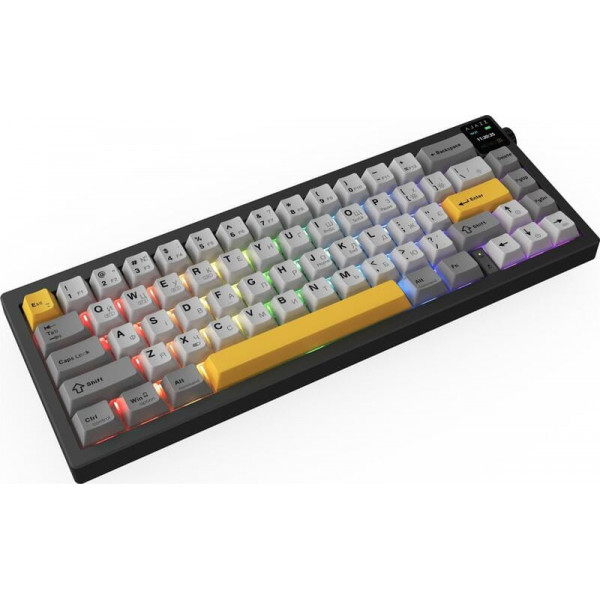 Клавіатура бездротова Ajazz AK650 Flying Fish Switch Black (AK650-FF-BGY)