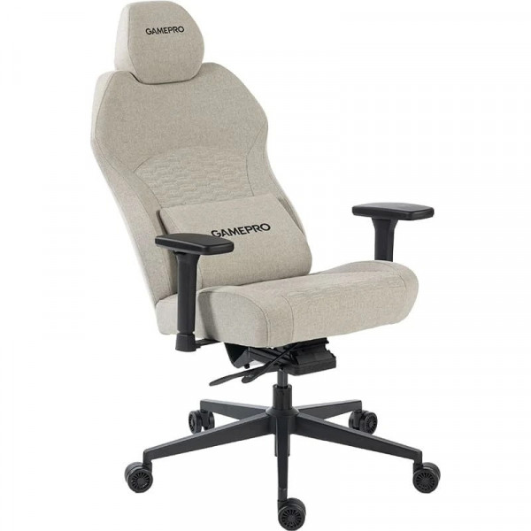 Крісло для геймерів GamePro GC760LG Fabric Light Gray