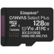 Карта пам`яті MicroSDXC 128GB UHS-I Class 10 Kingston Canvas Select Plus R150MB/s (SDCS3/128GBSP)