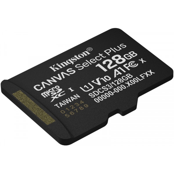 Карта пам`яті MicroSDXC 128GB UHS-I Class 10 Kingston Canvas Select Plus R150MB/s (SDCS3/128GBSP)