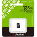 Карта пам`яті MicroSDXC 128GB UHS-I Class 10 Kingston Canvas Select Plus R150MB/s (SDCS3/128GBSP)