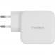 Мережевий зарядний пристрій Choetech USB Type-C, USB Type-A 65W PD 3.0 QC 3.0 White (PD8002)