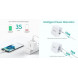 Мережевий зарядний пристрій Choetech USB Type-C, USB Type-A 65W PD 3.0 QC 3.0 White (PD8002)