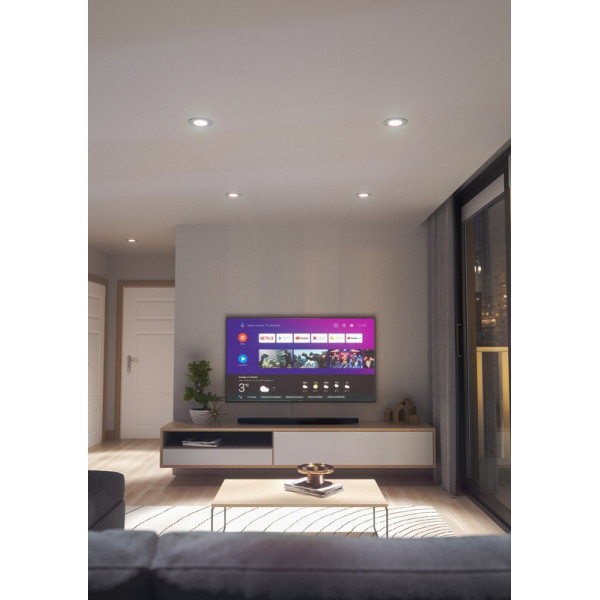 Світильник стельовий Nanoleaf Essentials Matter Smart Recessed Downlight, 6 Вт, Apple HomeKit, 4 шт. (NF080D02-4W3)