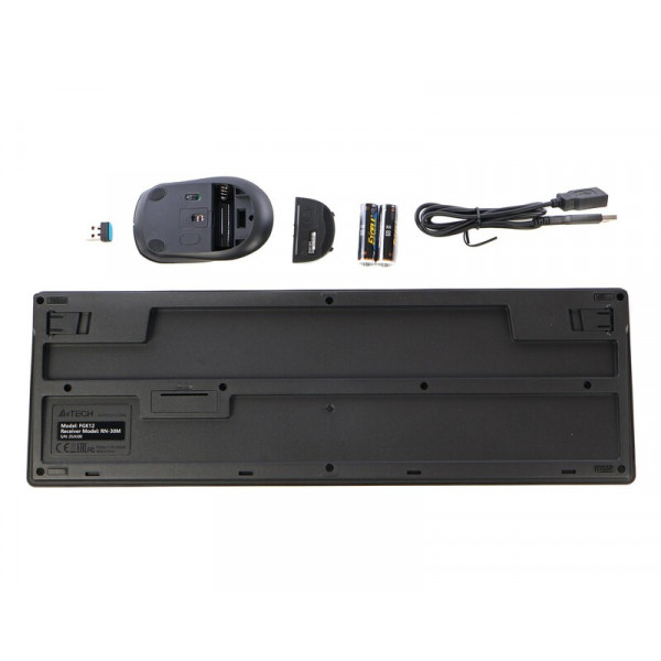 Комплект (клавіатура, миша) бездротовий A4Tech FG1200 Black