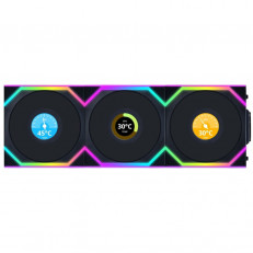 Вентилятор Lian Li Uni Fan SL Wireless LCD 120-3 Black (G99.12SLLCD1W3B.00)