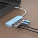 USB-хаб J5create 4 USB-A Cyan (JCH341EC-N)
