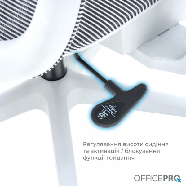 Крісло офісне Officepro Wave OC670-G-G-G Grey