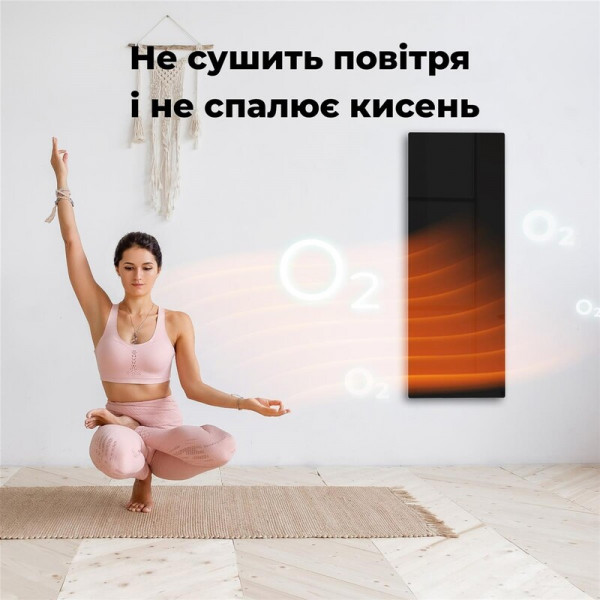 Інфрачервоний обігрівач AENO Premium Eco Smart Heater Black (AGH0002S)