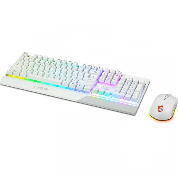 Комплект (клавіатура, миша) MSI Vigor GK30 Combo UA White