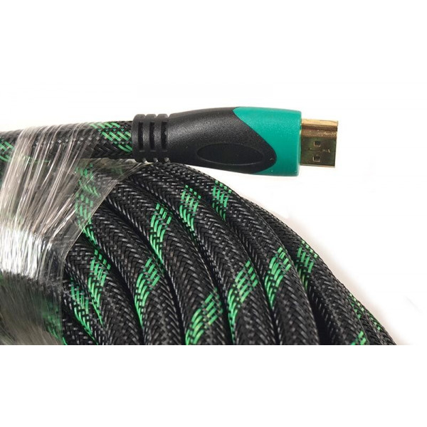 Кабель PowerPlant (KD00AS1295) HDMI-HDMI v2.0, 20м, Double ferrites, Black
