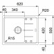 Кухонна мийка Franke Basis BFG 611-62 Білий (114.0272.599)