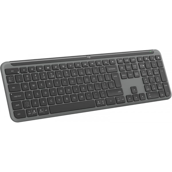 Клавiатура бездротова Logitech Signature Slim K950 US Graphite USB (920-012465)