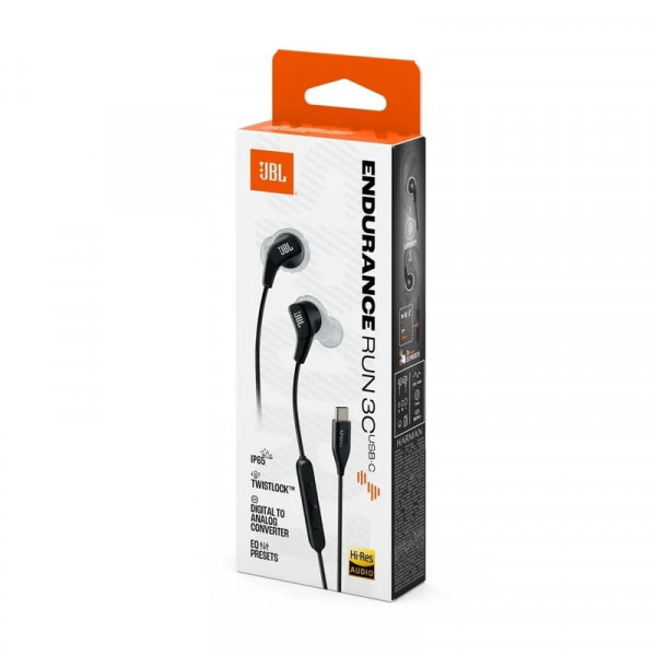 Гарнітура JBL Endurance Run 3C USB-C Black (JBLENDURRUN3CBLKG)