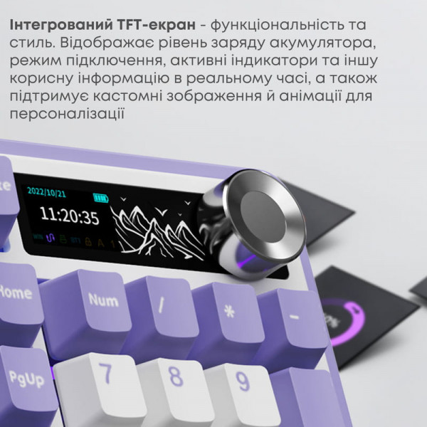 Клавіатура бездротова Ajazz AK980 V2 Gift Switch V2 White (AK980-V2-G-PWB)