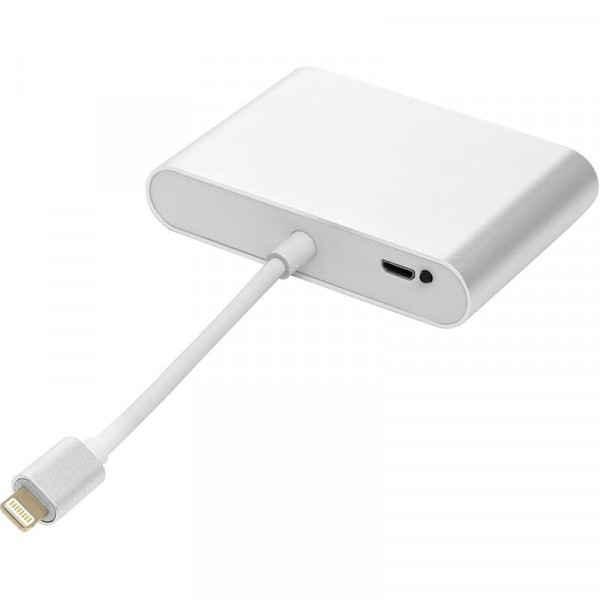 Адаптер PowerPlant (CA911929) Lightning-HDMI, VGA, 3.5 мм
