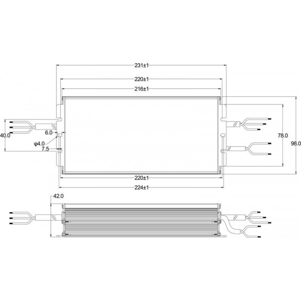 Блок живлення Moso X6-320M457A12, DC 320W, DIM 1-10V, 12V Aux., Programable