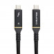 Кабель PowerPlant USB Type-C - USB Type-C (M/M), USB4, 40Gbps, 100W, 1м Black (CA913299)