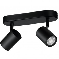 Світильник точковий накладний розумний WiZ Imageo Spots 2х5W 2200-6500K RGB Wi-Fi Black (929002659101)